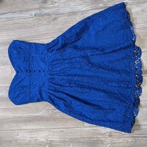 Aritzia Talula Debutante Blue Lace Dress Size 6